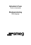 Istruzioni per l`utente - Smeg
