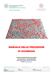 Manuale delle procedure di sicurezza - Policlinico S.Orsola