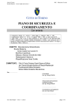 PIANO DI SICUREZZA E COORDINAMENTO