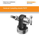 Guida d`uso e installazione, Sonda per il presetting utensile TS27R