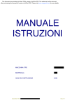 Manuale macchina di pressofusione