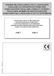 istruzioni per l`installazione, l`uso e la manutenzione installation, use