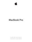 MacBook Pro Guida alle informazioni importanti sul prodotto