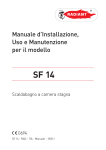 Manuale installazione, uso e manutenzione SF 14