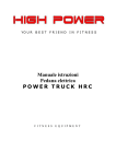 Manuale istruzioni Pedana elettrica POWER