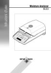 Istruzioni d`uso Moisture Analyzer MJ33