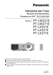 Istruzioni per l`uso PT-LW321E PT-LW271E PT-LX351E PT