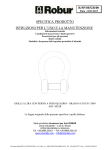 specifica prodotto istruzioni per l`uso e la manutenzione