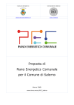 Proposta di Piano Energetico Comunale per il Comune di