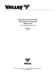 Manuale del proprietario del quadro di comando Valley Pro2