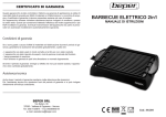 BARBECUE ELETTRICO 2in1 MANUALE DI ISTRUZIONI