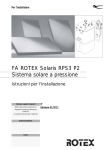FA ROTEX Solaris RPS3 P2 Sistema solare a pressione