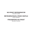 no-frost refrigerator a froid ventile réfrigérateur frigorifero