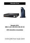 Modello EOTL 800/1.1K/1.5K/2K/2.5K/3K VA UPS interattivo
