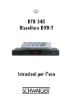 Istruzioni per l`uso DTR 540 Ricevitore DVB-T