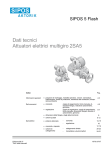 Dati tecnici Attuatori elettrici multigiro 2SA5