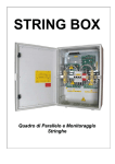 Quadro di Parallelo e Monitoraggio Stringhe