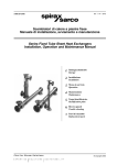 Scambiatori di calore a piastre fisse Manuale di installazione