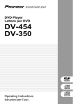 DV-454 DV-350 - Pioneer Europe - Service and Parts Supply website