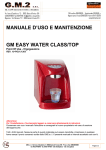 manuale d`uso e manitenzione gm easy water class/top