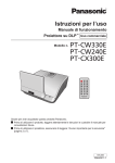 Istruzioni per l`uso PT-CW330E PT-CW240E PT