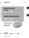 Istruzioni per l`uso Gebruiksaanwijzin