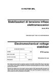 Stabilizzatori di tensione trifase elettromeccanici Electromechanical