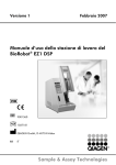 Manuale d`uso della stazione di lavoro del BioRobot EZ1 DSP