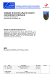 Relazione generale specialistica - Comune di Castellina in Chianti