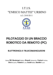 pilotaggio di un braccio robotico da remoto (pc)