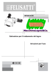 Satinatrice per il trattamento del legno Istruzioni per l`uso