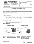 TWO-STAGE HYDRAULIC PUMP