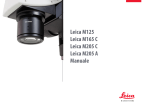 Instructions Leica M165C