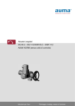 Attuatori angolari SQ 05.2 &ndash; SQ 14.2/SQR 05.2 &ndash; SQR 14.2 AUMA