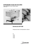 ISTRUZIONI D`USO IN ITALIANO ScrewLine SP 250