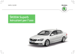 ŠKODA Superb Istruzioni per l`uso