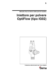 Iniettore per polvere OptiFlow (tipo IG02)
