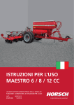 istruzioni per l`uso maestro 6 / 8 / 12 cc