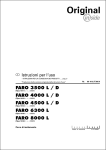 Istruzioni per l`uso FARO 3500 L / D FARO 4000 L / D