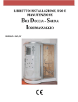 libretto installazione, uso e manutenzione box