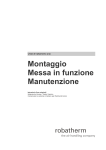 Montaggio Messa in funzione Manutenzione