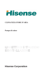Manuale installazione Hisense Inverter