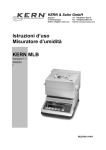 Istruzioni d`uso Misuratore d`umidit&agrave; KERN MLB