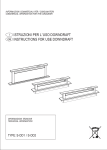 ISTRUZIONI PER L`USO DOWNDRAFT INSTRUCTIONS FOR USE