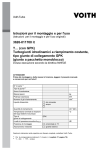 Istruzioni per il montaggio e per l`uso