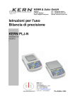 Istruzioni per l`uso Bilancia di precisione