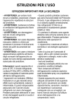ISTRUZIONI PER L`USO