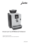 Istruzioni per l`uso IMPRESSA XJ5 Professional