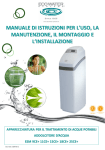 Manuale Addolcitori ESM - EcoWater Systems® Italia