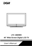 LTV- 4065WH 40” Wide Screen Digital LCD TV